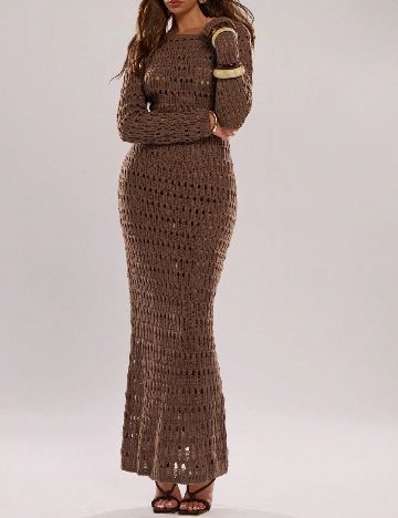 Rochie lunga SHEIN, maro