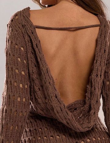 Rochie lunga SHEIN, maro