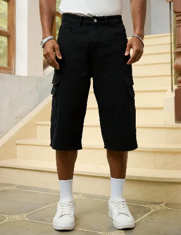 Pantaloni scurti SHEIN, negru