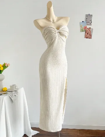 Rochie lunga SHEIN, ecru