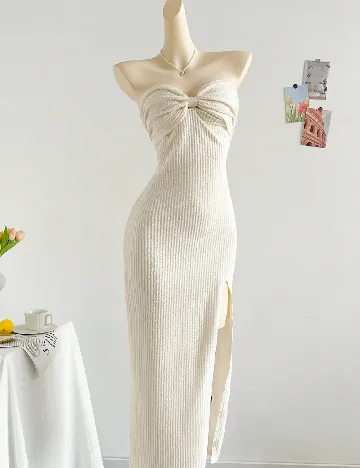 Rochie lunga SHEIN, ecru