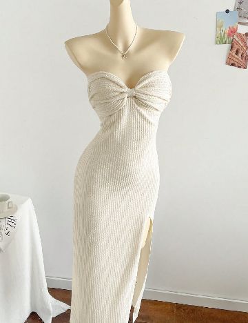 Rochie lunga SHEIN, ecru