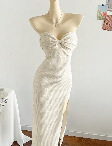 Rochie lunga SHEIN, ecru