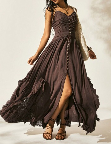 Rochie lunga SHEIN, maro