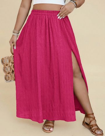 Fusta SHEIN CURVE, roz