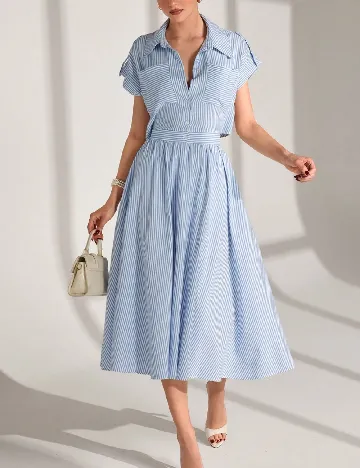 Rochie medie SHEIN, albastru