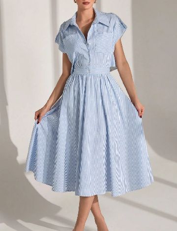 Rochie medie SHEIN, albastru