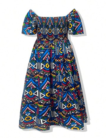 Rochie lunga SHEIN CURVE, mix culori