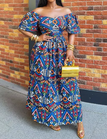 Rochie lunga SHEIN CURVE, mix culori