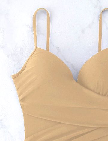 Costum de baie SHEIN, crem