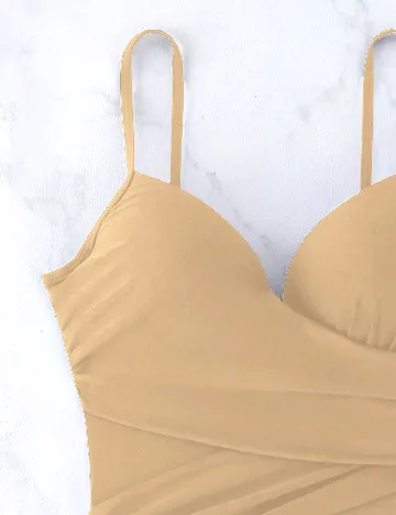 Costum de baie SHEIN, crem