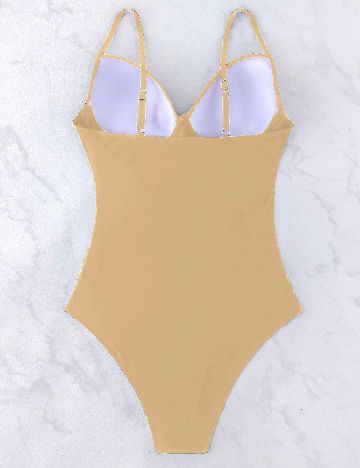 Costum de baie SHEIN, crem