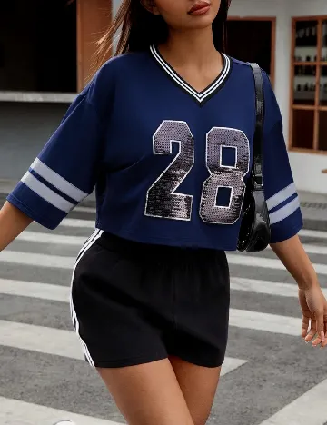 Tricou SHEIN, bleumarin