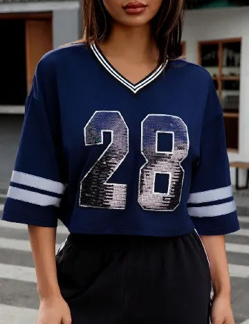 Tricou SHEIN, bleumarin