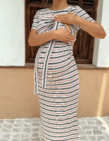 Rochie medie SHEIN Maternity, mix culori