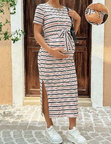 Rochie medie SHEIN Maternity, mix culori