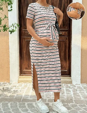 Rochie medie SHEIN Maternity, mix culori