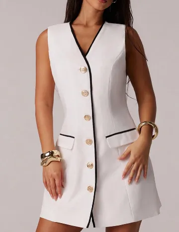 Rochie scurta SHEIN, alb