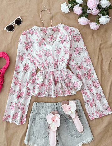 Bluza Shein Kids, floral