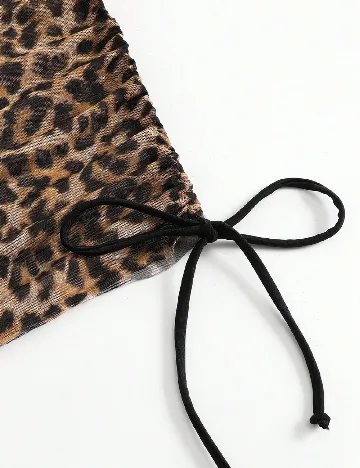 Fusta de plaja SHEIN, animal print