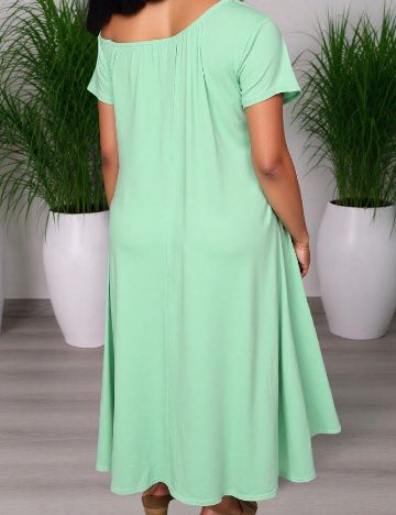 Rochie lunga SHEIN CURVE, verde