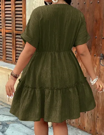 Rochie scurta SHEIN CURVE, verde