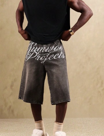 Pantaloni scurti SUMWON, gri inchis