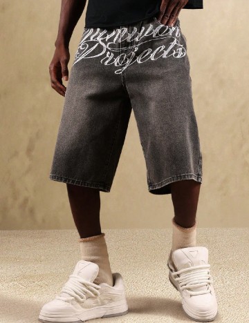 Pantaloni scurti SUMWON, gri inchis