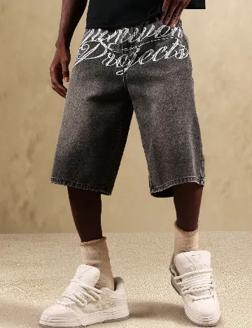 Pantaloni scurti SUMWON, gri inchis