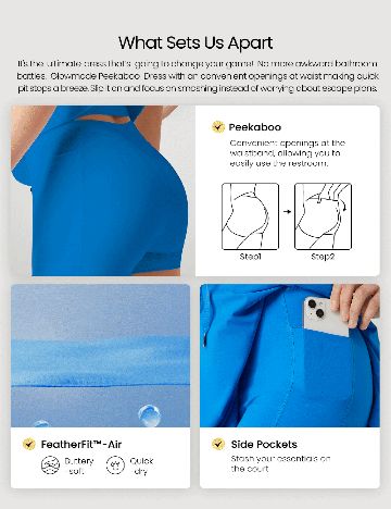 Salopeta GLOWMODE, albastru