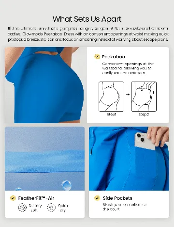 Salopeta GLOWMODE, albastru