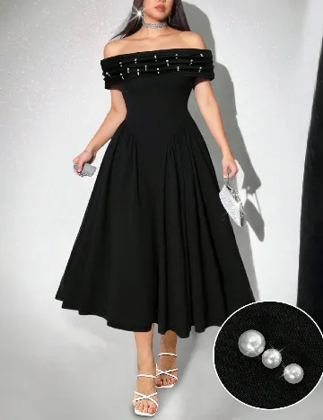 Rochie medie SHEIN CURVE, negru