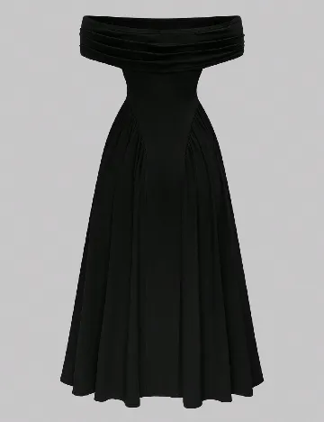 Rochie medie SHEIN CURVE, negru