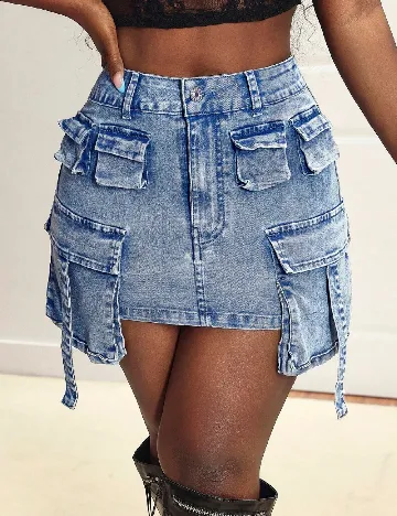 Fusta SHEIN, albastru