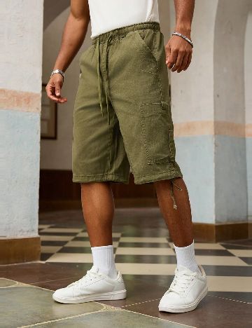Pantaloni scurti SHEIN, verde