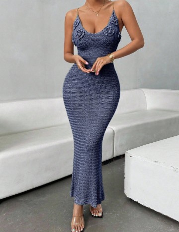 Rochie lunga SHEIN, albastru