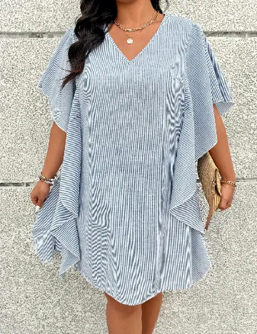 Rochie scurta SHEIN CURVE, albastru