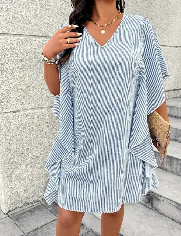 Rochie scurta SHEIN CURVE, albastru