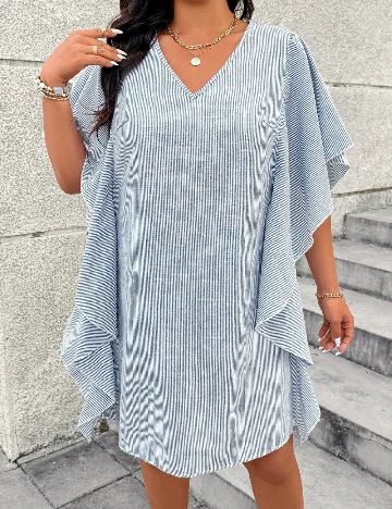 Rochie scurta SHEIN CURVE, albastru