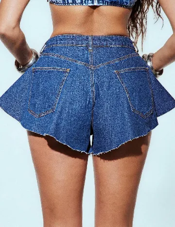 Pantaloni scurti SHEIN, albastru