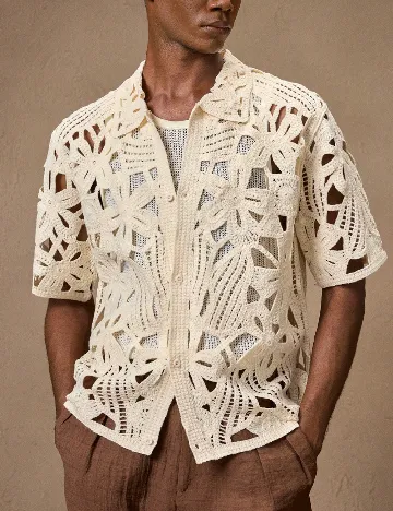 Set camasi 2 bucati SHEIN, crem/visiniu