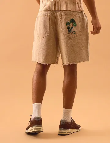 Pantaloni scurti Musero, maro deschis