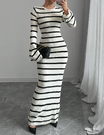 Rochie lunga SHEIN, ecru