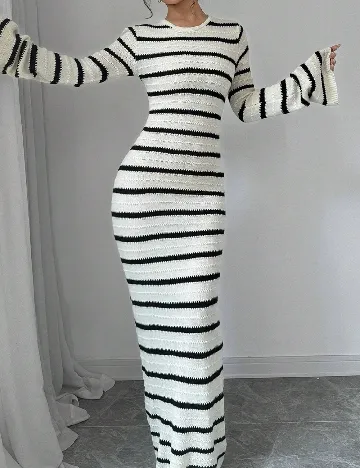 Rochie lunga SHEIN, ecru