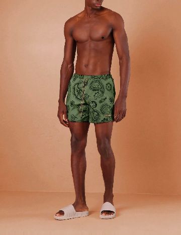 Short de baie SHEIN, verde