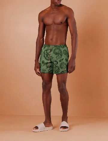 Short de baie SHEIN, verde