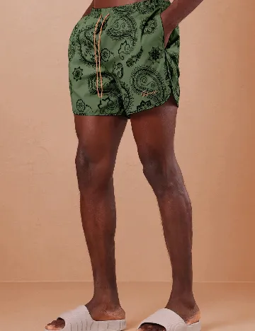 Short de baie SHEIN, verde