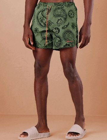 Short de baie SHEIN, verde