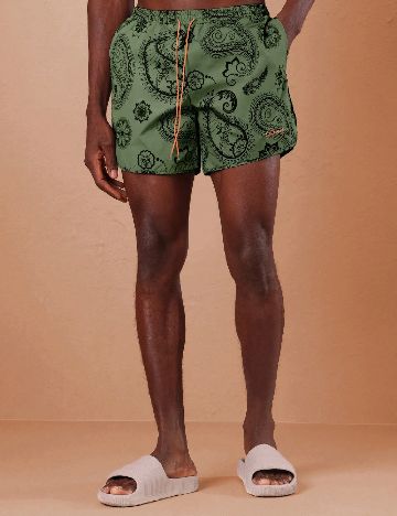 Short de baie SHEIN, verde