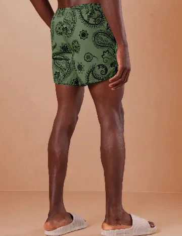 Short de baie SHEIN, verde